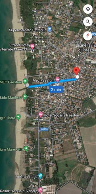 Casa Vacanze Mare Di Paestum Leilighet Eksteriør bilde