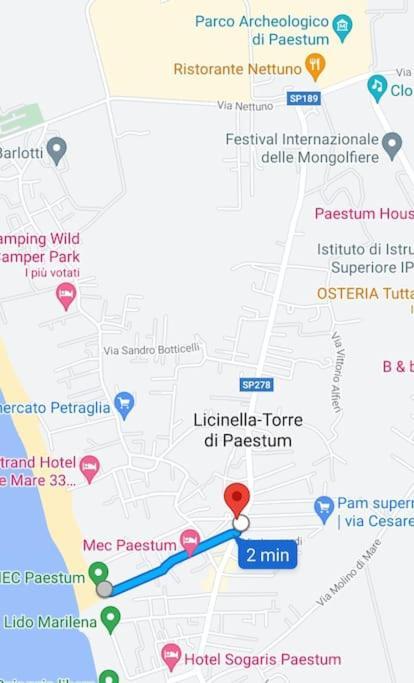 Casa Vacanze Mare Di Paestum Leilighet Eksteriør bilde